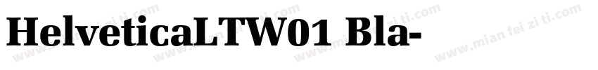 HelveticaLTW01 Bla字体转换